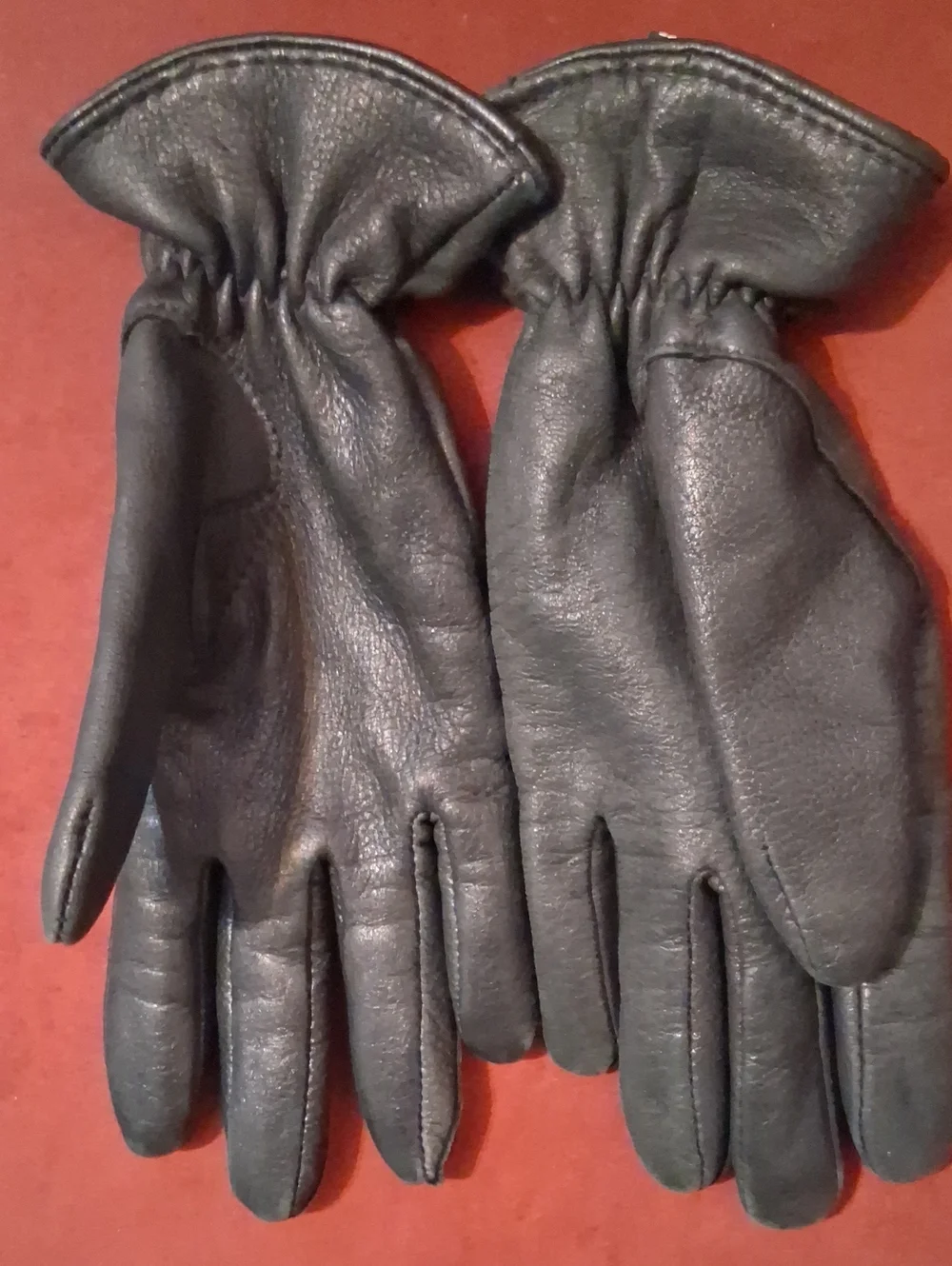 Leather Biker Gloves